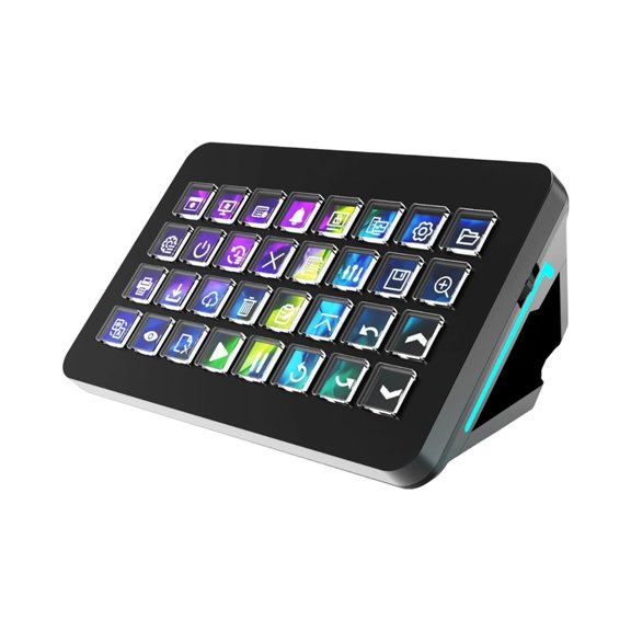 Comfortable 32 Visual Control Programmable Keyboard for Efficient Gaming Programming Tasks