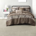 thumbnail image 1 of Comfortable 5Piece Bedding Sets Polyester Herringbone Material Rustic Stripe Design for Home Use, 1 of 11