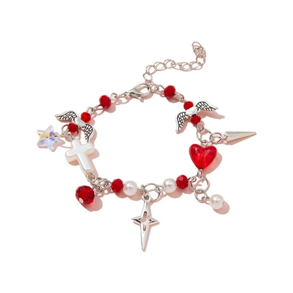 Comfortable Accessory Crystal Beaded Necklace/Bracelet with Adjustable Length
