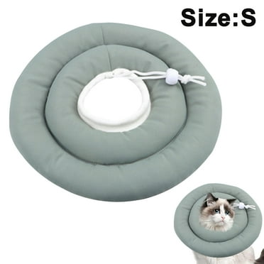 Comfortable Adjustable Soft Dog Cone Alternative After Surgery,Elizabethan Donut Collar for Medium Dogs Recovery,Different Sizes for Cats,Large Dogs and Small Dogs,light greenS