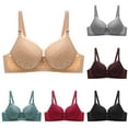 thumbnail image 1 of Comfortable Adjustable Women's Thin Bra Without Steel Ring, Gathered C Cup Underwear for Daily Wear, Casual Fashion, Summer Essentials #Beige,38, 1 of 3