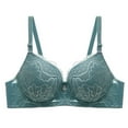 thumbnail image 1 of Comfortable Adjustable Women's Thin Bra Without Steel Ring, Gathered C Cup Underwear for Daily Wear, Casual Fashion, Summer Essentials #Green,44, 1 of 8