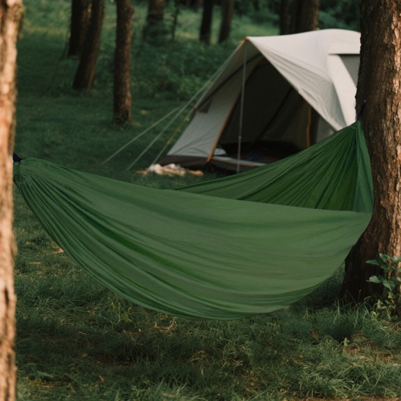 Comfortable Adult Camping Hammocks | Compact Travel Hammock | Easily Hangable on Trees, Ideal Pure Color Equipment for Hiking, Backpacking & Backyard Lounging