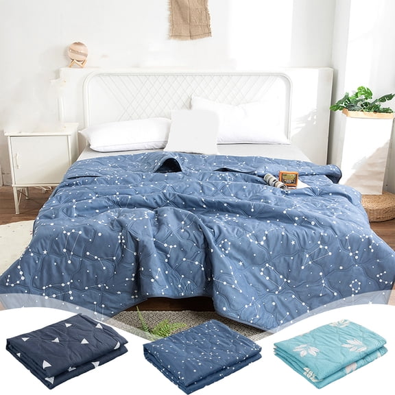 Comfortable Air Conditioning Quilt Blanket for All Seasons, 59x78.7 Inch