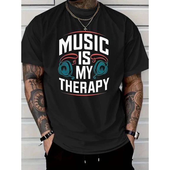 Comfortable And Breathable, Fashionable Letter Pattern Design, Trendy And Versatile Men'S Clothing, Holiday Surprise Gift