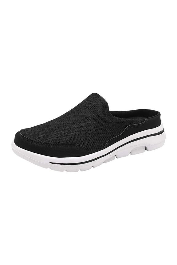 Comfortable And Breathable Flat Soled Slip On Mesh Heelless Casual Shoes For Men And Women