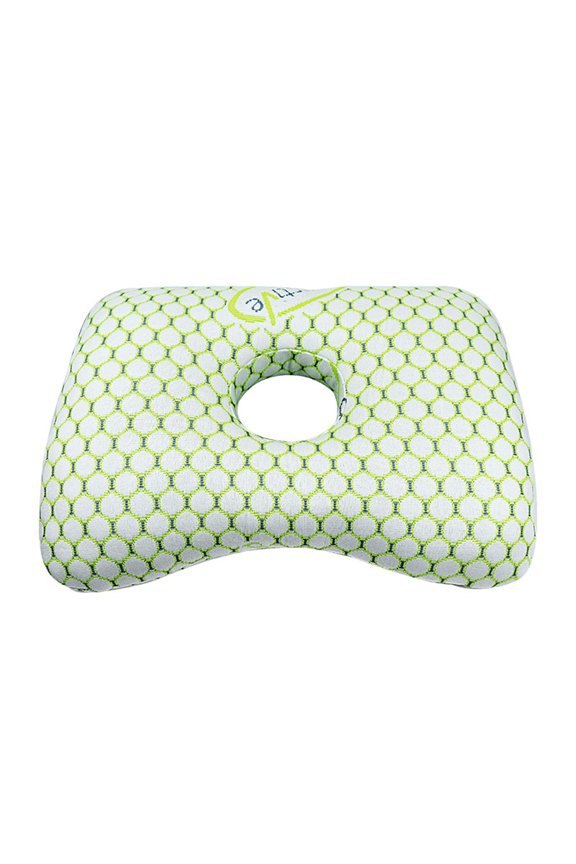 Comfortable And Portable Single Hole Ear Pillow, Soft Supportive Cushion Washable Breathable Side Sleepers Pillow For Home Airplanes And Cars