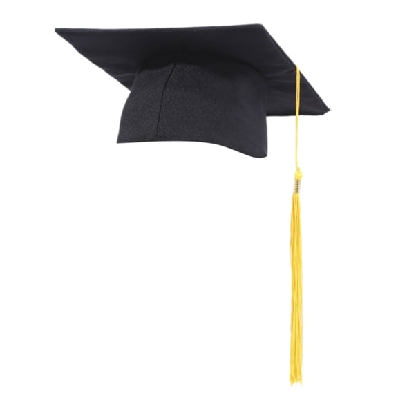 Comfortable Bachelor Degree Hat Black Mortarboard Hat For Graduation Ceremony