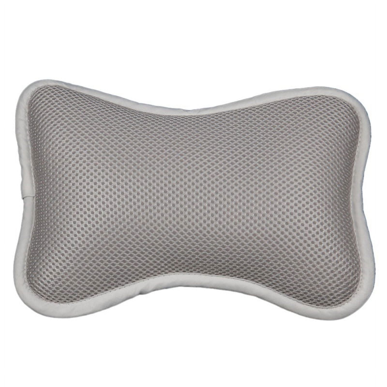 Comfortable Bath Pillow with Suction Cups, Supports Neck and Shoulders