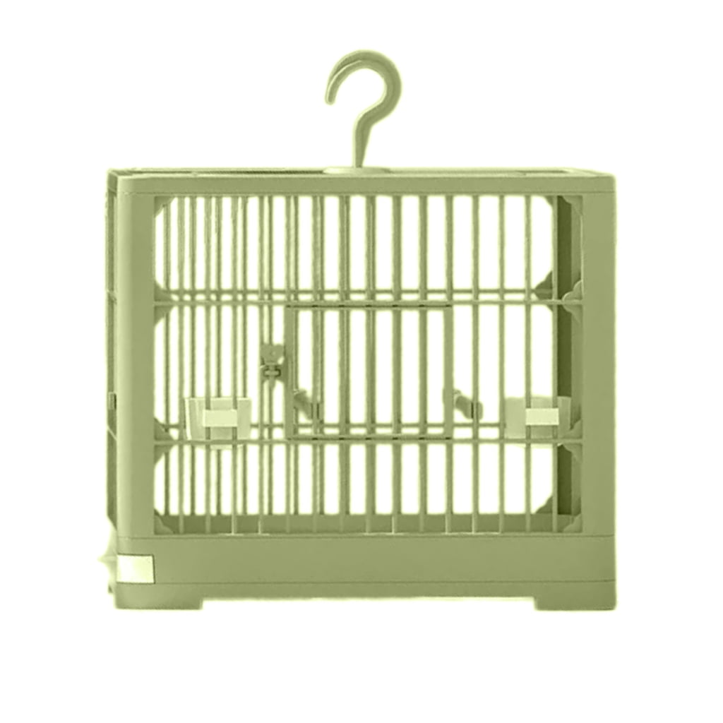 View of Comfortable Bird Habitat Cage Bird House with Perch for Home Garden ...