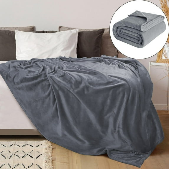 And Comfortable Blanket Lightweight Plush Flannel Blanket Warm Plush Blanket Sofa Bed Hug Blanket Bed Blanket Anti Static Fuzzy Soft Blanket Microfiber