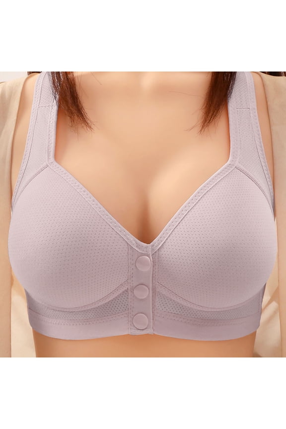 Comfortable Bras for Women, Women's Sexy Middle Aged And Elderly Comfortable Soft Thin Printed Underwear Large Size Underwear Bra Adjustable Shoulder Straps Gifts for Her