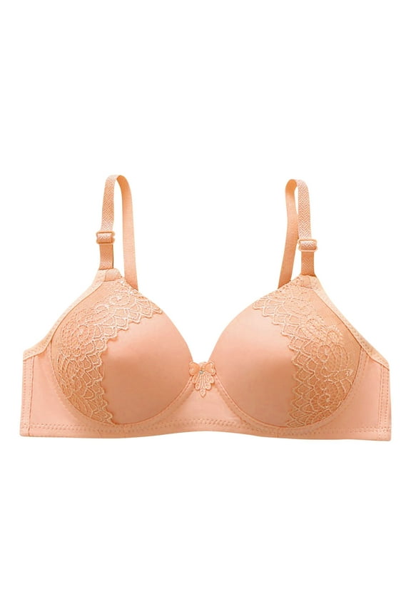 Comfortable Bras Women Pullover Bra Feature V-Neck T-Shirt Bra Style W-1312 Khaki 36