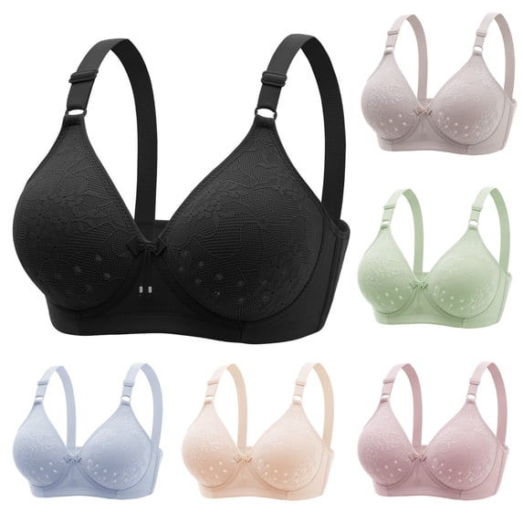 Comfortable Bras for Women No Underwire Upgrade Wireless Seamless Full Coverage with Adjustable Straps OTHER, Size 44