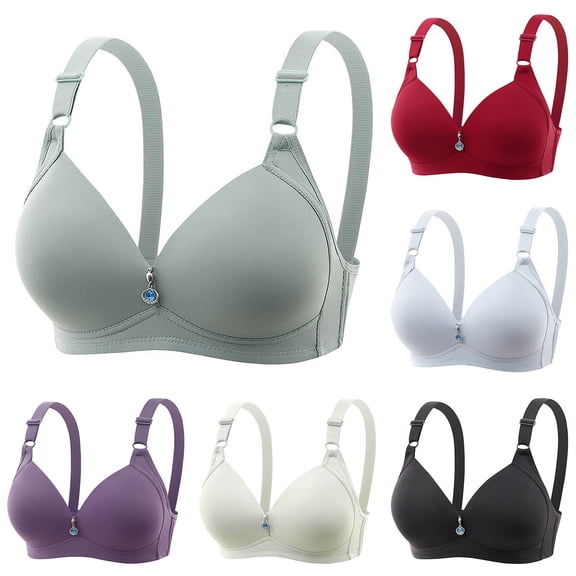 Comfortable Bras for Women No Underwire Upgrade Wireless Seamless No Underwire Comfort Everyday Bralette Black, Size 42