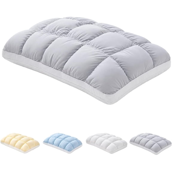 Comfortable Breathable Cloud Sleeping Pillow Cooling, 2026 New Super Soft Quilted Pillow, Machine Washable for Side and Back Sleepers