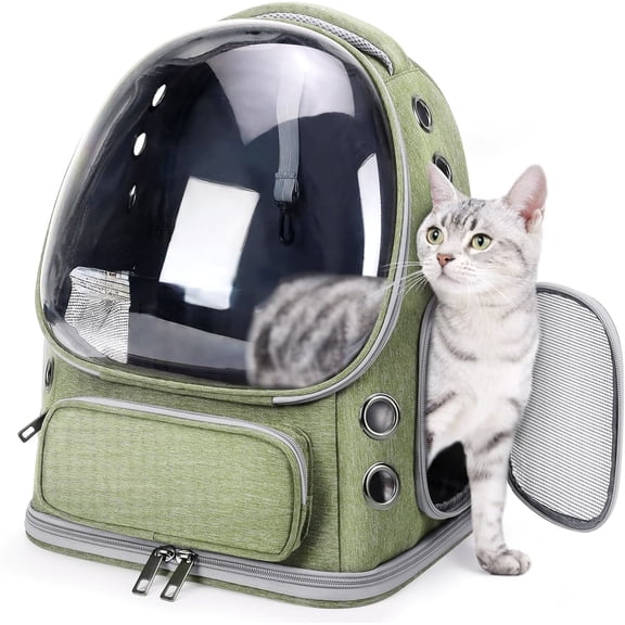 Comfortable Breathable Transparent Pet Backpack Carrier for Cats and Dogs