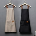 thumbnail image 1 of Comfortable Breathable Waterproof Oilproof Apron - Wear-resistant Dirt-resistant - 2 Pockets - Men Women Household Kitchen Apron - Kitchen Supplies, 1 of 8