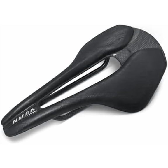 Comfortable Carbon Fiber Bicycle Seat for Road & Mountain Bikes | Lightweight Bike Saddle for Men and Women with Ergonomic Design, Shock Absorbing and Breathable | Waterproof E-Bike Seat