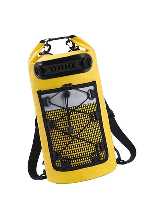 Comfortable Carrying Bucket Bag with Ergonomic Shoulder Strap PVC Texture Suitable for Long Distances Hiking and Cycling