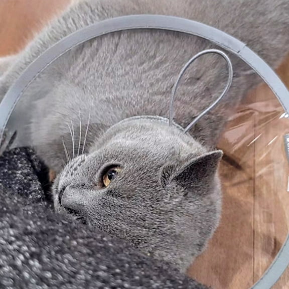 Comfortable Cat Recovery E Collar For Post-Surgery Licking & Scratching Prevention, Soft Lightweight Silk & Ribbed Knit Design Ultra-Breathable Adjustable Waterproof Reflective,