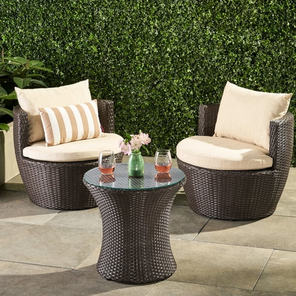 Comfortable Chat Set / Outdoor Dining & Relaxing / 27.5 in Depth