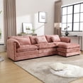 thumbnail image 1 of Comfortable Chenille Fabric Sectional With Detachable And Movable Seating For A Peaceful Mind Couch Removable Pedals Durability Comfort, 1 of 5