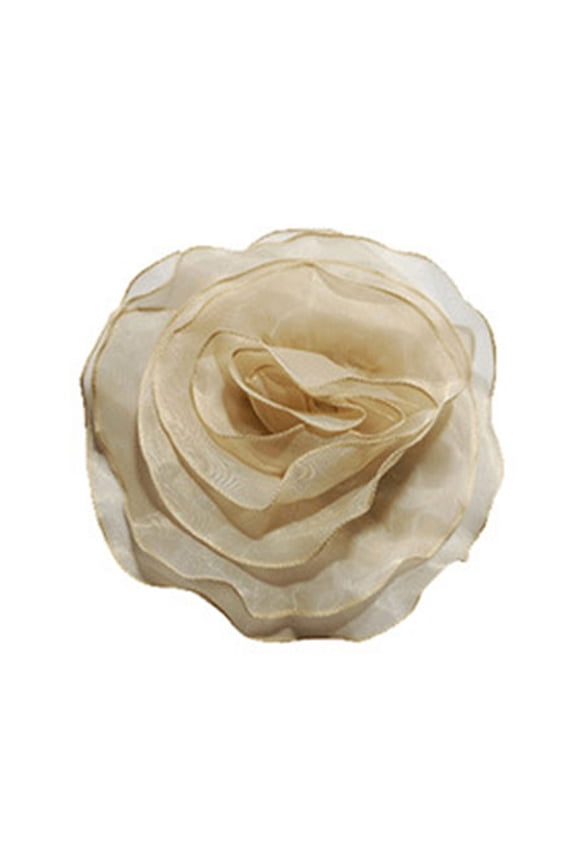 Comfortable Chest Decoration Beautiful Fabric Flower Lapel Pin Delicate Brooch Jewelry for Work and Business