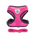 thumbnail image 1 of Comfortable Chihuahua Pug Bulldog Cat Dog Leash Puppy Vest Collar Pet Harness ROSE RED L, 1 of 8
