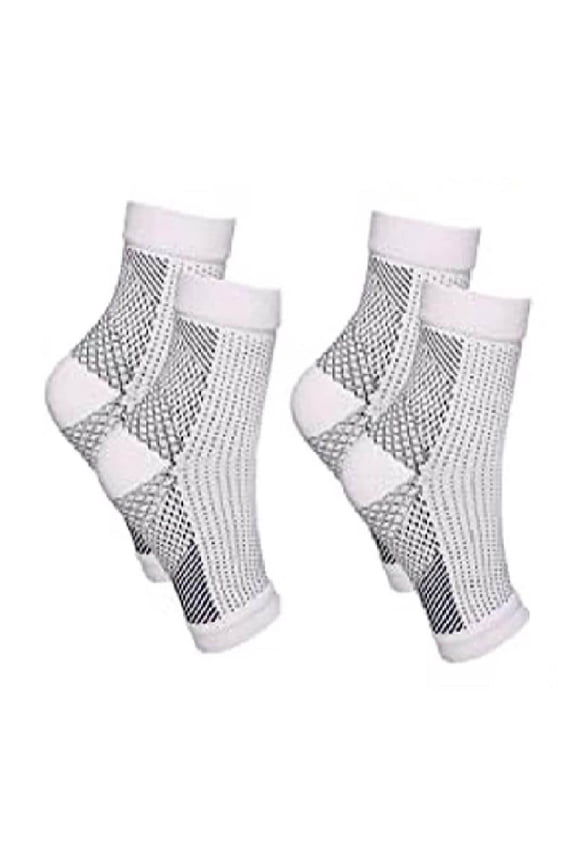Comfortable Compression Ankle Heel Socks (4 PC) - Stylish, Durable for Daily and Various Occasions