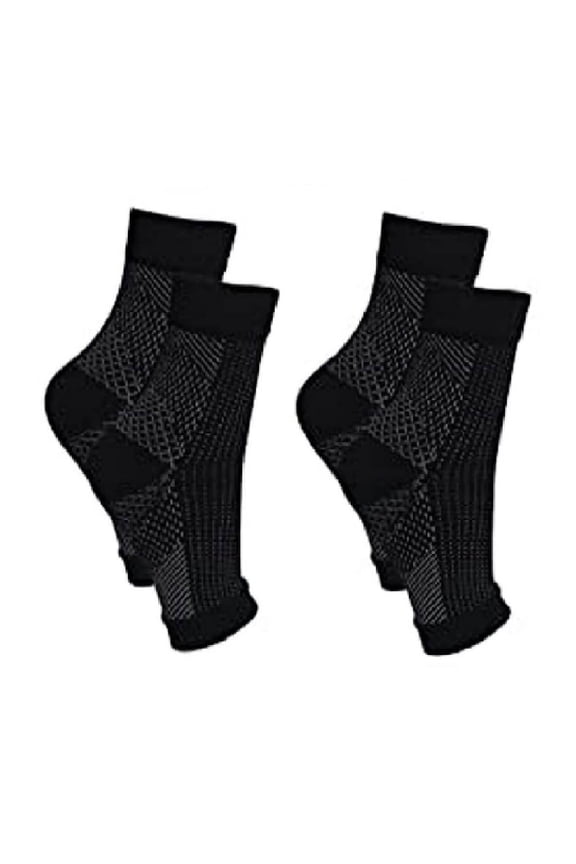 Comfortable Compression Ankle Heel Socks (4 PC) - Stylish, Durable for Daily and Various Occasions