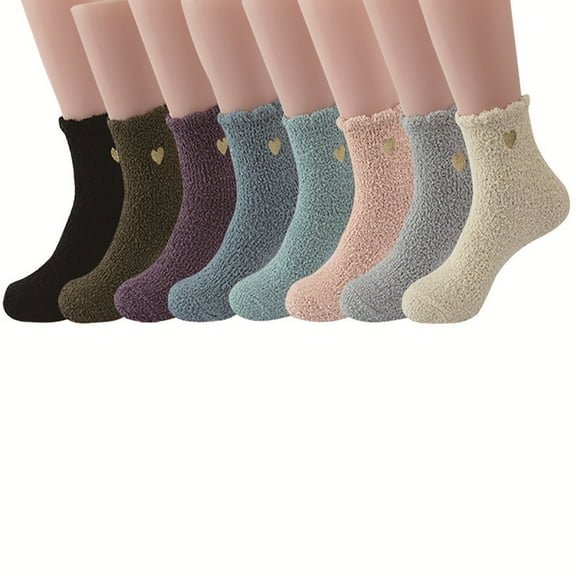Comfortable Compression Socks for Women Comfortable And Breathable Solid Color Plush And Thick Insulated Long Socks Saving to 65% off!