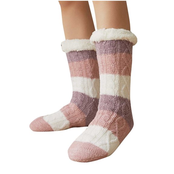 Comfortable Compression Socks for Women Home Plush And Thick Insulation, Sleep, Snow Socks, Slippers, Carpet Socks Saving to 65% off!