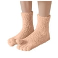 thumbnail image 1 of Comfortable Compression Socks for Women Solid Color Thickened Coral Velvet Socks Saving to 65% off!, 1 of 7
