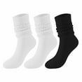 thumbnail image 1 of Comfortable Compression Socks for Women Stockings Winter Solid Color Warm Bubble Socks Extra Long Tight Knitted Pile Socks Saving to 65% off!, 1 of 9