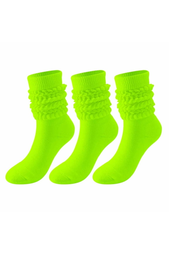 Comfortable Compression Socks for Women Stockings Winter Solid Color Warm Bubble Socks Extra Long Tight Knitted Pile Socks Saving to 65% off!