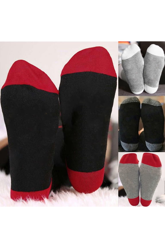Comfortable Compression Socks for Women Winter Cotton Socks For Men And Women Mid Tube Socks Ins Fashion Colored Breathable Socks Saving to 65% off!