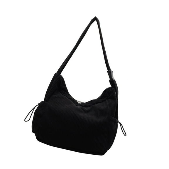 Comfortable Corduroy Shoulder Bag for Women Stylish Office Bag Crossbody Purse Casual Satchel for Work and School