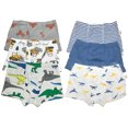 thumbnail image 1 of Comfortable Cotton Boxer Briefs for Little Boys - Pack of 6 - Sizes 4T to 8T - B&Q, 1 of 6