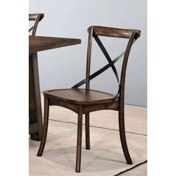 Comfortable Dark Oak Side Chairs / Perfect for Home Use