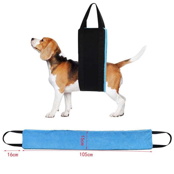 Comfortable Dog Lifting Harness, Dog Mobility Aids Support Lift for Weak Legs, Back Legs Rear Legs Support, Rehab Harness Band - Blue