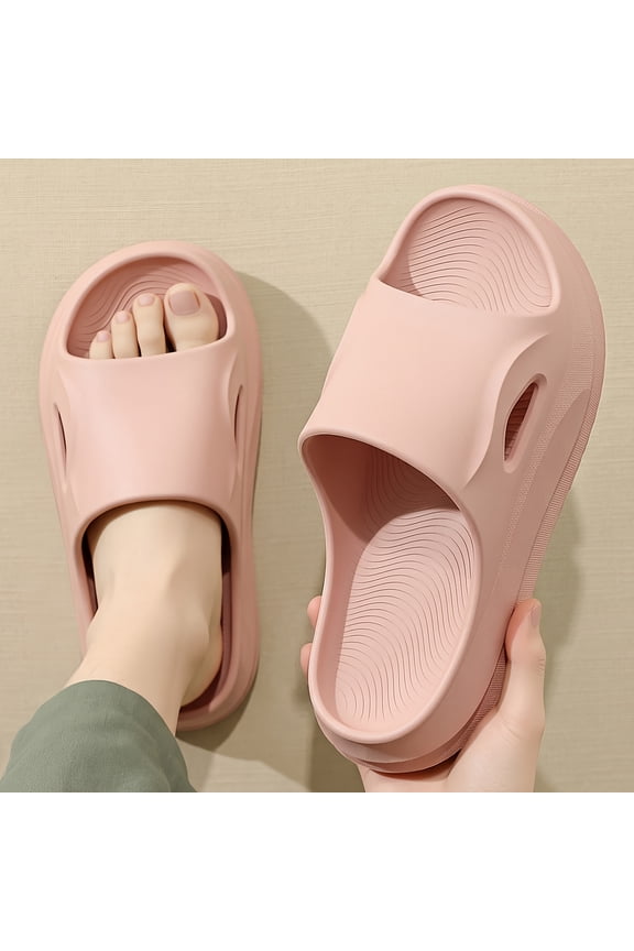 Comfortable EVA Men'S Universal Slippers for Summer, Casual Indoor Home Shower, Thick Sole, Wear-Resistant And Non-Slip, Washable, Suitable for Outdoor Use in for All Seasons for Both Men And Women