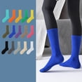 thumbnail image 1 of Comfortable Fashion Athletic Socks for Women, Solid Color, Above Ankle Crew Stretch Socks for Girls, 1 of 8