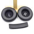 thumbnail image 1 of Comfortable Faux Leather Headphone Ear Muffs Headband Headset Accessory for, 1 of 7