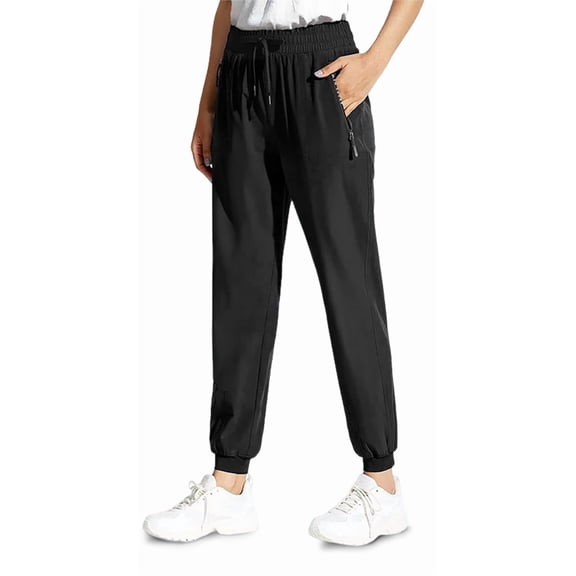 Comfortable & Fits Pants for Older Women, Stretch Active Pants with Elastic Waist and Pockets, Lightweight Pull-On Pants for Daily Wear
