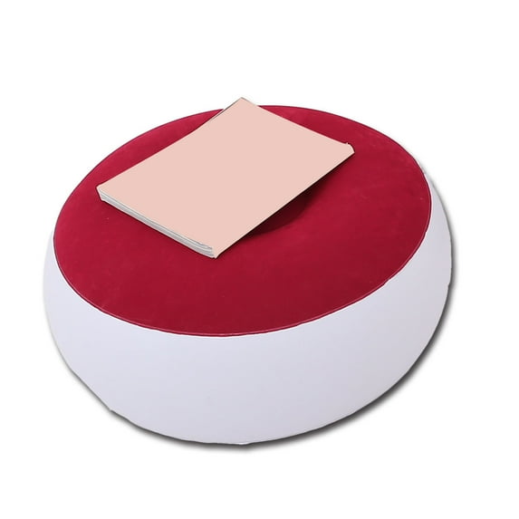 Comfortable Flocks Inflatable Footrest Stool With Nonslip Base Lounges Recliner for Outdoor Use