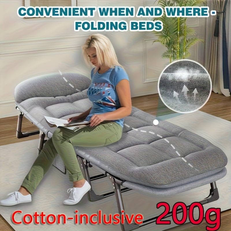 [Comfortable Folding Bed] 1pc Comfortable Ergonomic American Folding ...