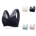 thumbnail image 1 of Comfortable Front Closure Bra for Women – Large, Thin, Sagging Side Support, Beauty Back, Shining, No Steel Ring, Wrapping Design, 1 of 3