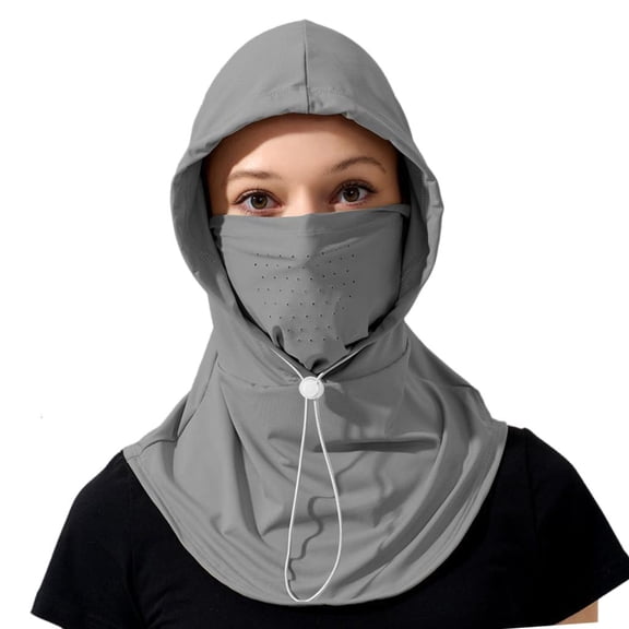 Comfortable Full Face Mask Neckcover Hat Sun Protective Hat Headgearfor Biking Trekking and Camping Accessory