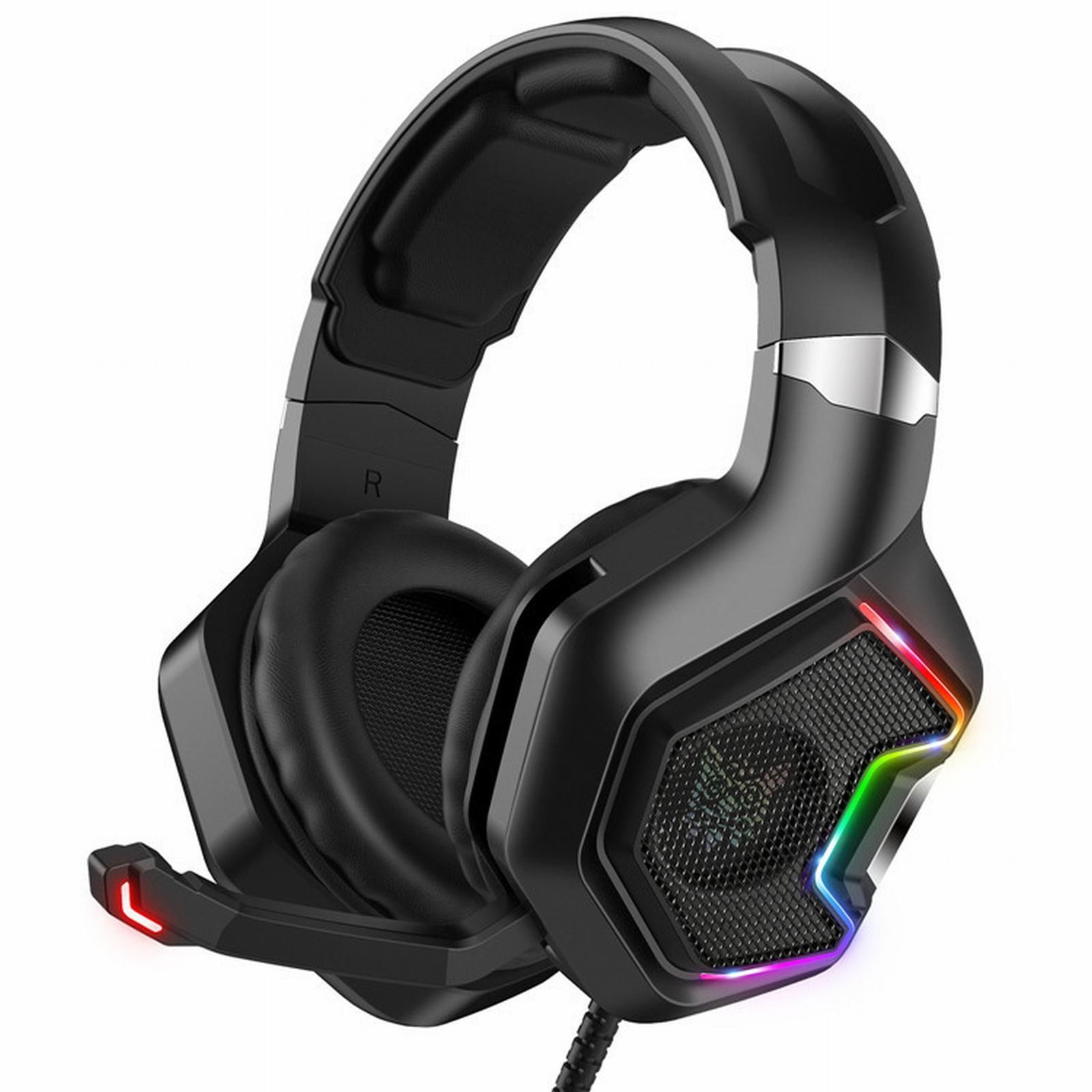 Comfortable Gaming Wired Headset. Headphones With Mic Noise